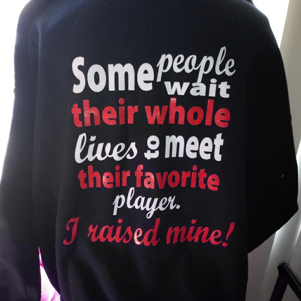 Custom made Dads basketball hoody